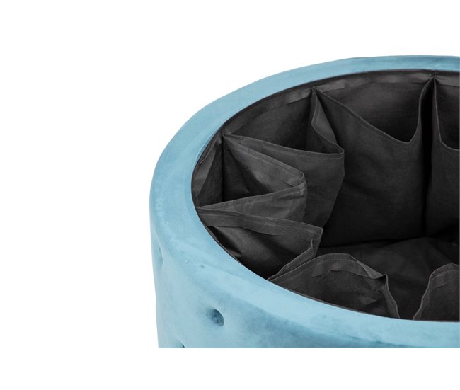 Puff Metal Adda Home Azul