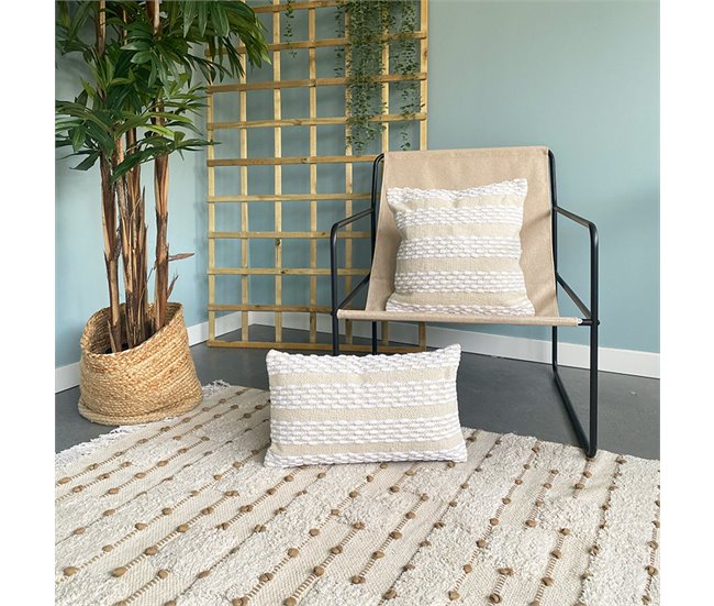 Funda de cojín de algodón Qata 