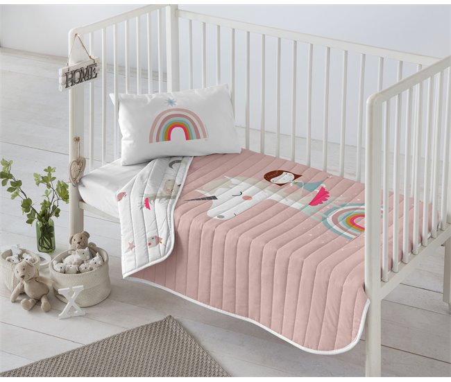 COLCHA BOUTI REVERSIBLE UNICORN P Multicolor
