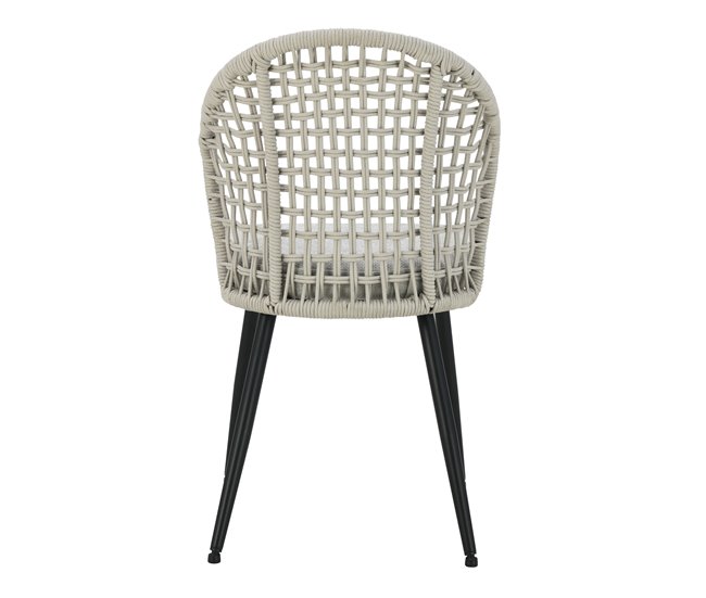 Silla tapizada en tela gris SUKI Gris