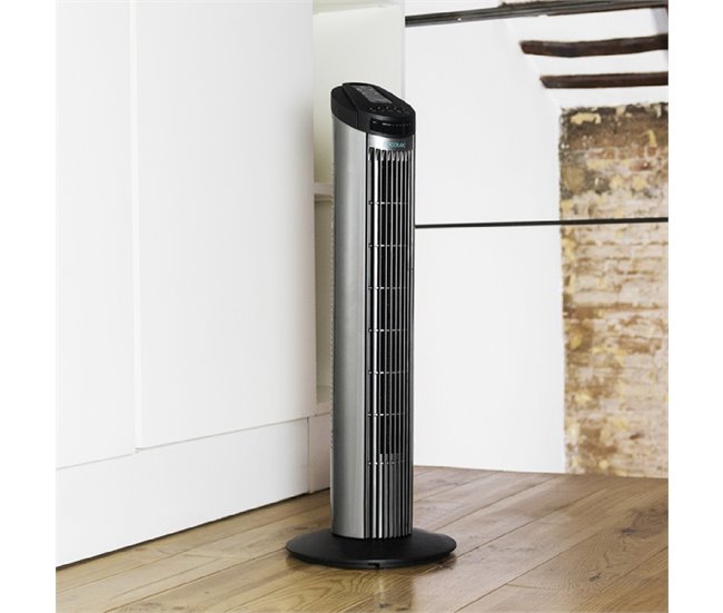 Ventilador de torre EnergySilence 890 Skyline Cecotec Negro
