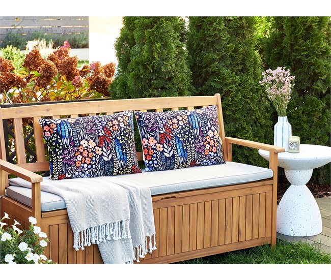 Beliani Cojín de jardín CASTELARO 60x40 Multicolor