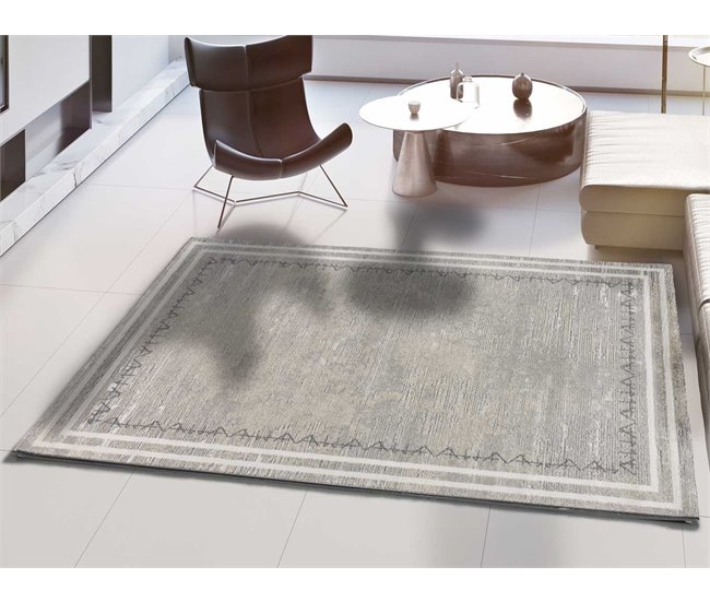 Alfombra de estilo vintage con relieve HL-IDENTITY - ATTICGO 80x150 Plateado