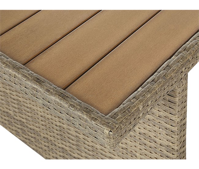 Beliani Conjunto de comedor BARDI Gris Oscuro