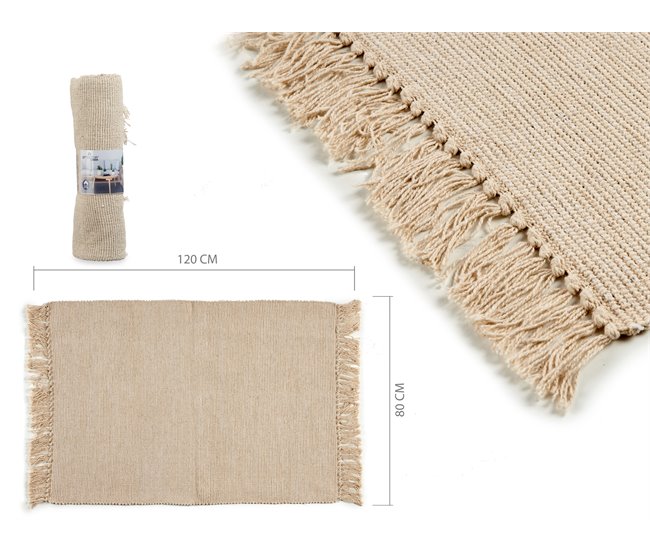 Alfombra de algodón NATURAL Natural