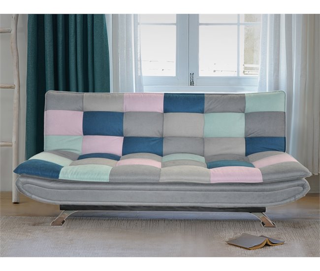 Sofá cama MARIE   3 plazas estampado Estampado
