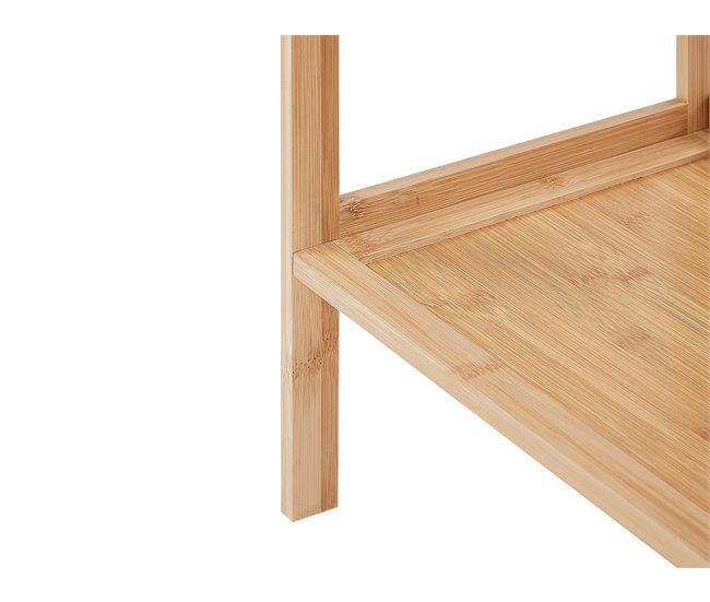 Beliani Estante de baño LEHI Madera Clara