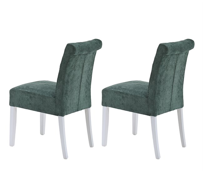 Pack de 2 sillas de comedor ALISSA  Verde