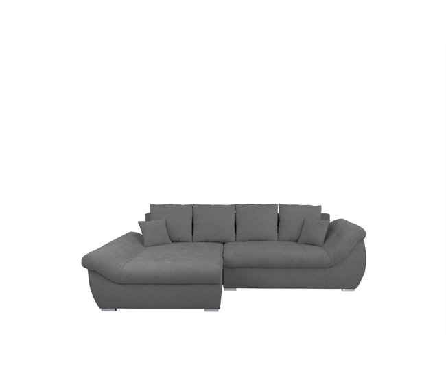 Chaise longue con cama y arcón EDEN Antracita