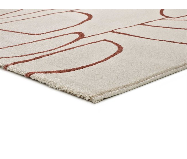 Alfombra de diseño geometrico BERUTI - ATTICGO 160x230 Beige