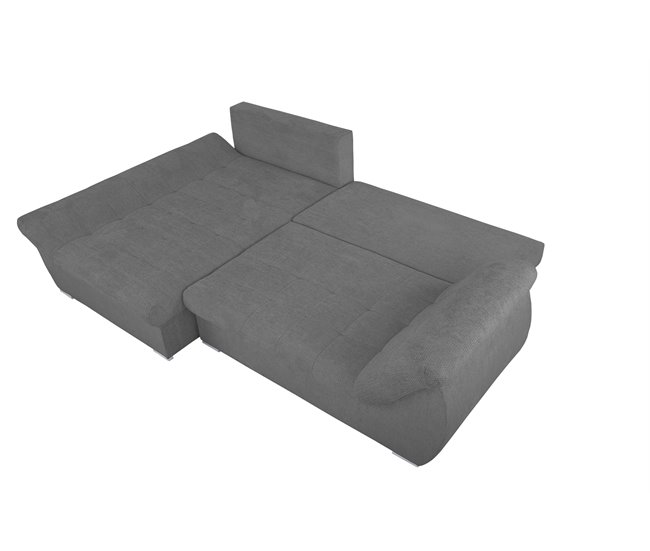 Chaise longue con cama y arcón EDEN Antracita