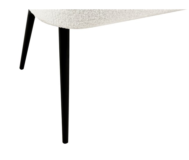 Beliani Sofá de 2 plazas Bouclé OSBY Blanco