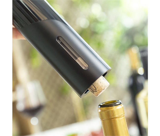 Sacacorchos Eléctrico para Botellas de Vino Negro