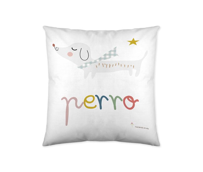 FUNDA DE COJIN VACIO ABCD Azul