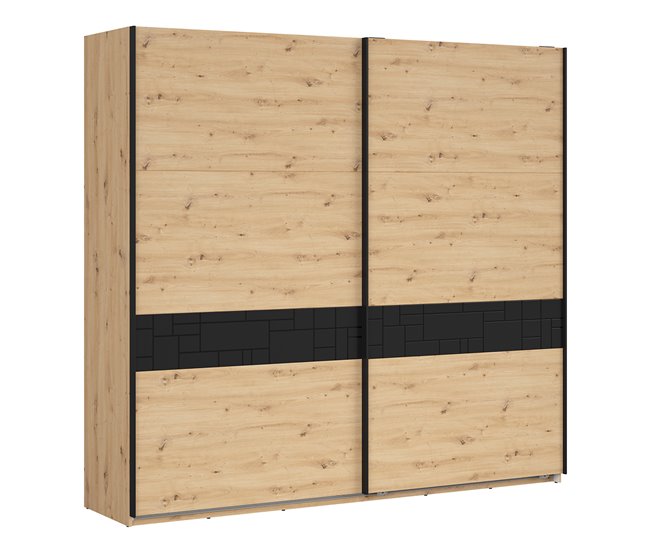 Armario 2 puertas deslizantes Elijah Madera