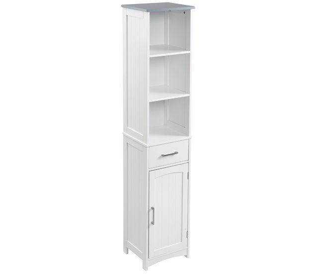 Armario de Baño MDF kleankin, hogar - baño Marron