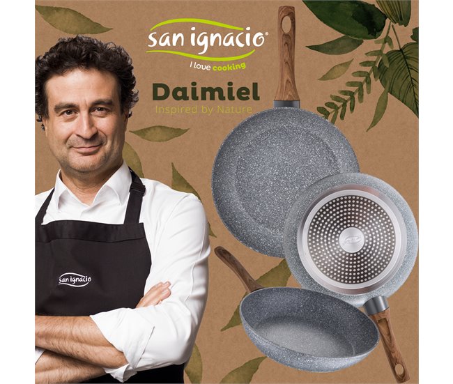 Bateria de cocina 8 piezas con juego de sartenes Multicolor