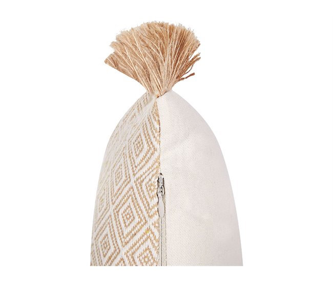 Beliani Cojín decorativo BOATH Beige