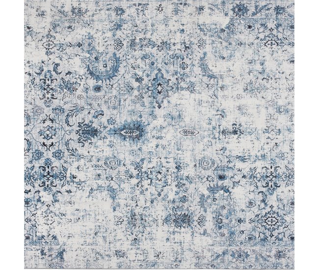 Alfombra de diseño vintage 200x274 Azul