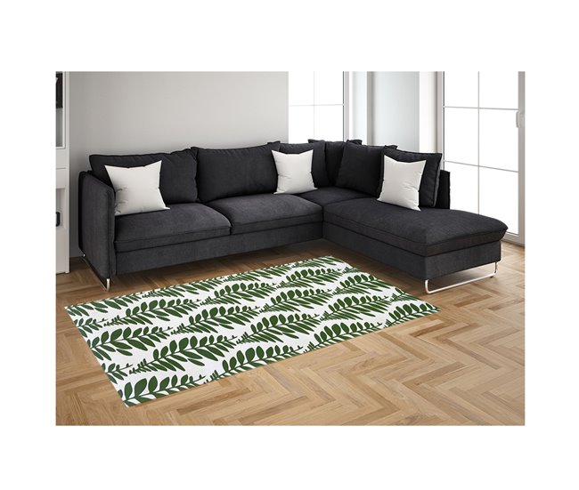 Acomoda Textil – Alfombra Vinílica Hidráulica para Hogar. 160x230 Verde