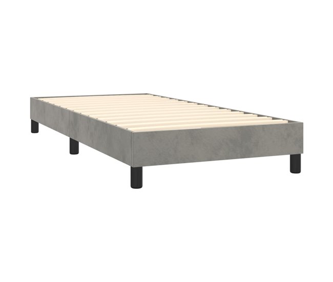 Cama box spring 100x200 Gris