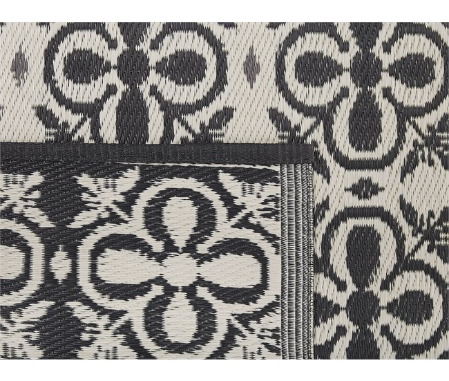 Beliani Alfombra de exterior NELLUR 120x180 Negro