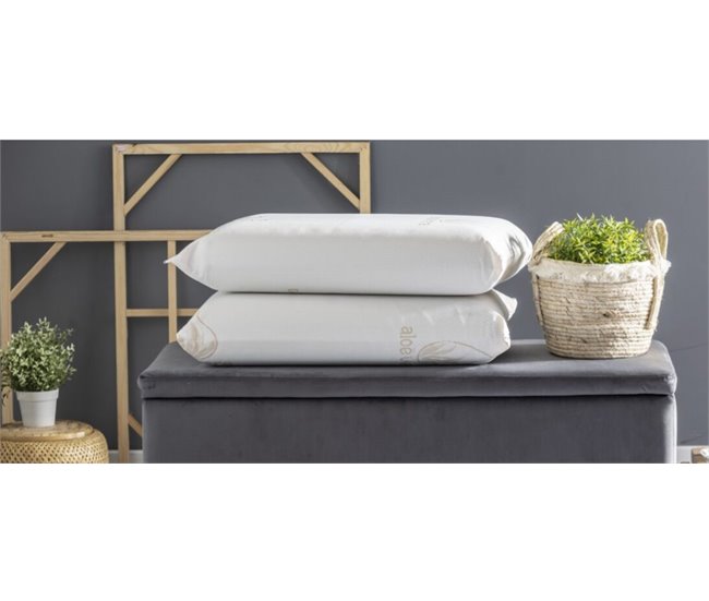 Pack 2 almohada VISCOALOE VERA Blanco