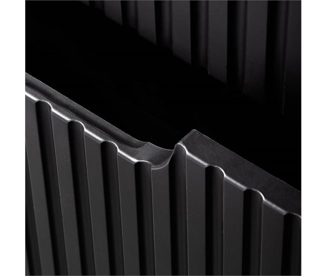 Mueble de baño bajo lavabo Newport con puerta 20 Negro/ Madera