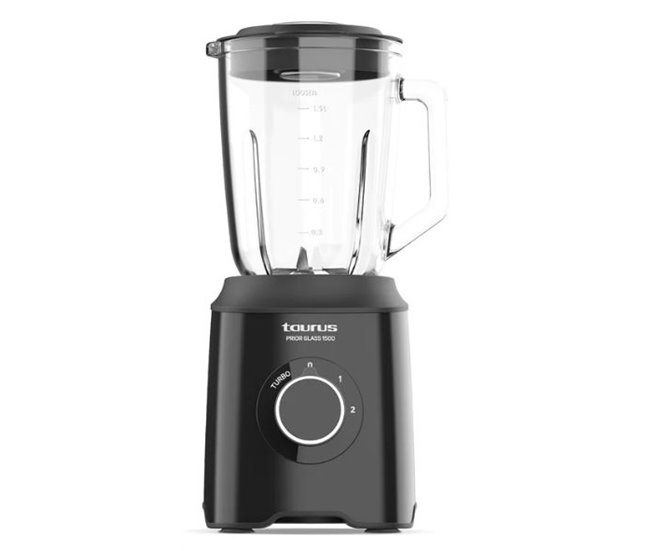 Batidora de vaso TAURUS PRIOR GLASS 1500W 1,8 litros Negro