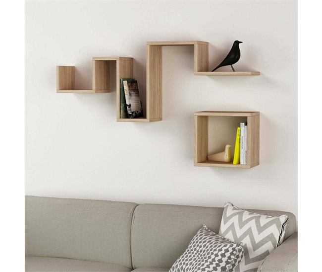 Estantes com efeito madeira 116 Madera