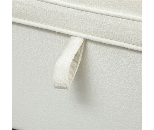 Banco de Almacenaje Lino, MDF HOMCOM 120x40 Crudo