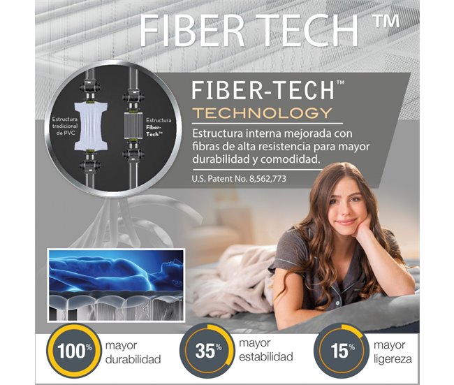 Colchón hinchable individual INTEX Dura-Beam Standard Pillow Rest Mid-Rise Gris