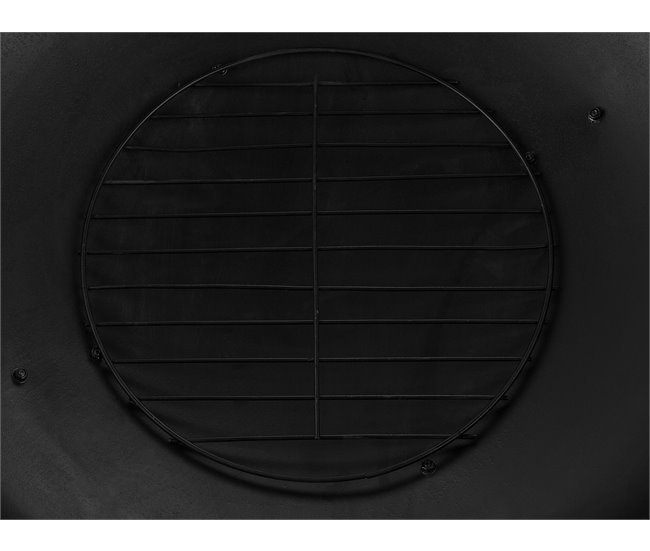 Beliani Fogón de madera SEMPU Negro