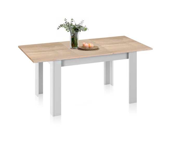 Mesa de comedor extensible Danna 140 190x90 Roble