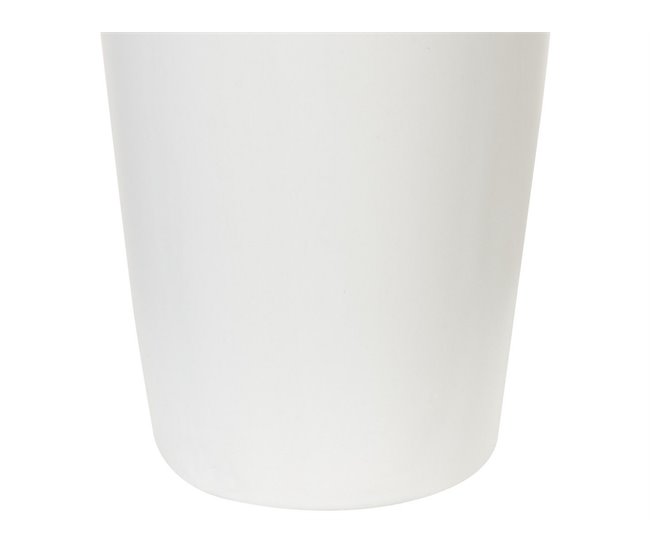 Beliani Jarrón decorativo APAMEA Blanco