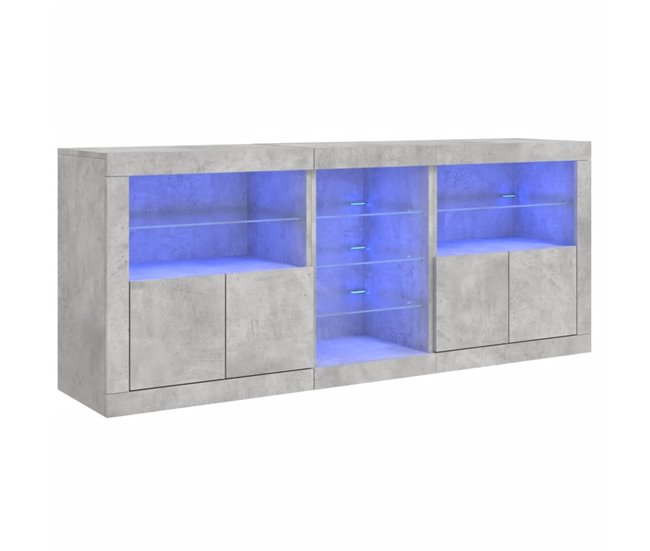 Aparador con luces LED 181 Blanco