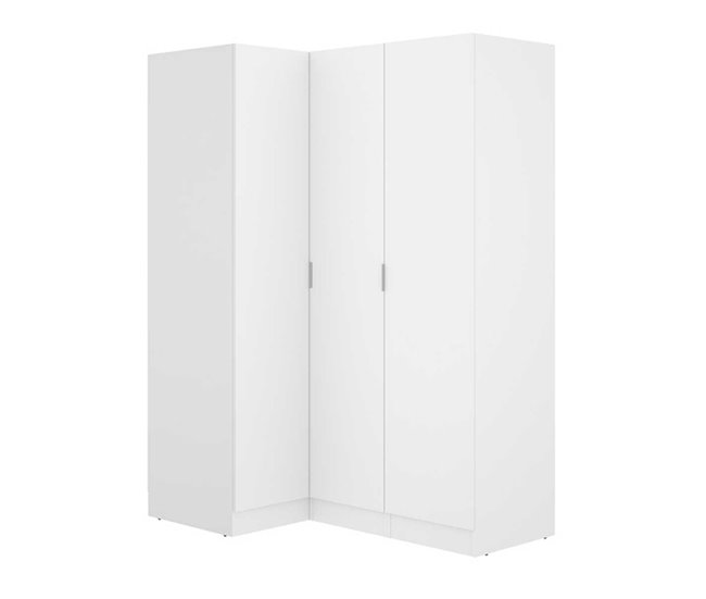 Armario esquinero Essen 2 módulos 3 puertas Blanco