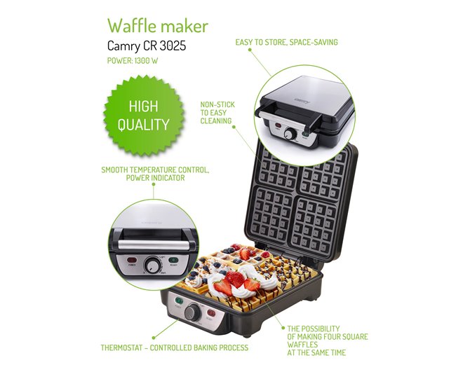 Gofrera Camry CR 3025 Plateado