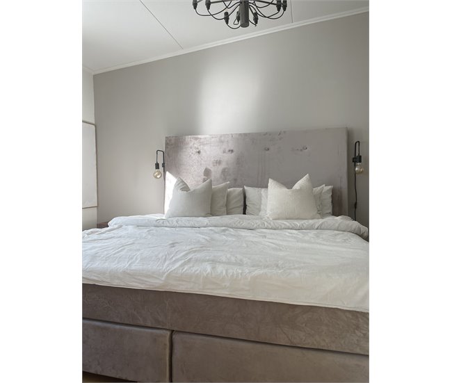 Beliani Cama continental Terciopelo CONSUL 191x212 Beige