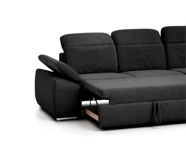 Chaise longue con cama MORIS Antracita