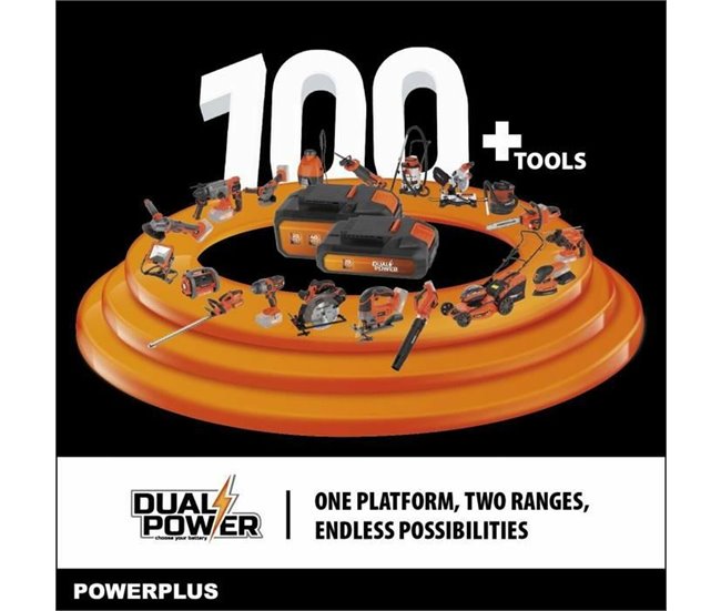 Cortasetos DualPower Powdpg75380 Naranja