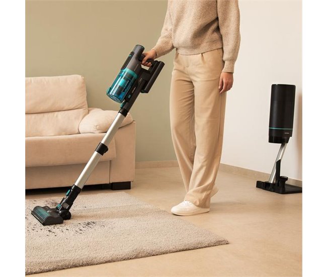 Aspirador vertical BLDC Conga Rockstar 10000 Nebula Station Cecotec Negro