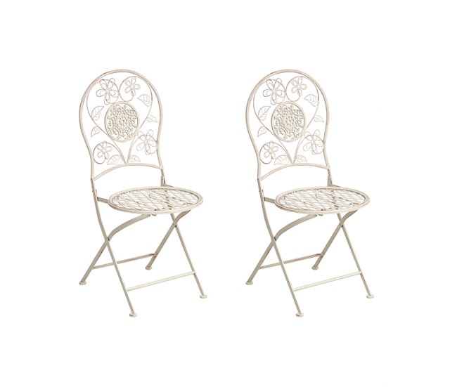 Beliani Silla de jardín YAVIZA Beige