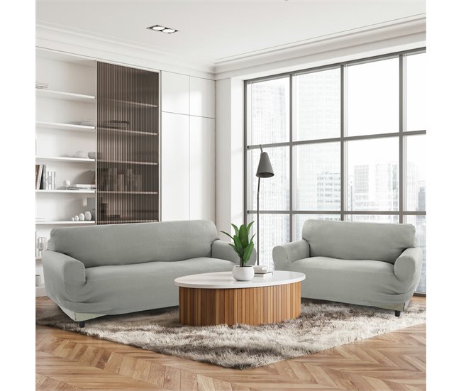 Funda para Sofá Pocket Duo Romeo Gris Claro