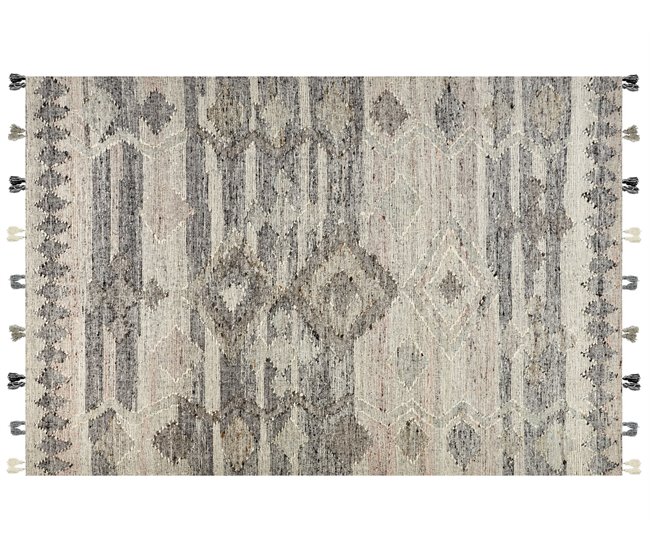 Beliani Alfombra de pelo corto ARATASHEN 200x300 Gris