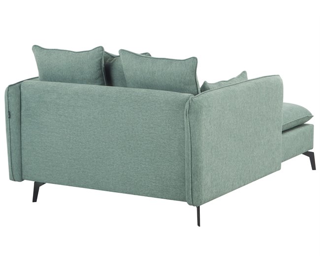 Beliani Chaise longue Poliéster CHARMES Verde