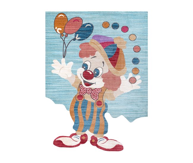 Alfombra infl TOYS 75328 Payaso para niños moderno Azul