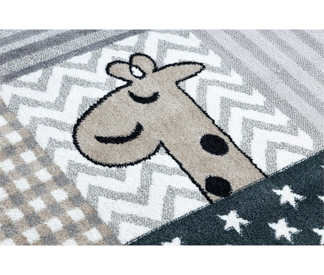 Alfombra FUN Pets para niños animales 240x330 Gris