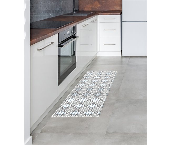 Alfombra Vinílica Acolchada 140x50 Gris Claro