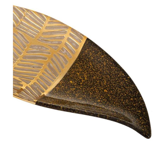 Centro de mesa de cerámica Dorado